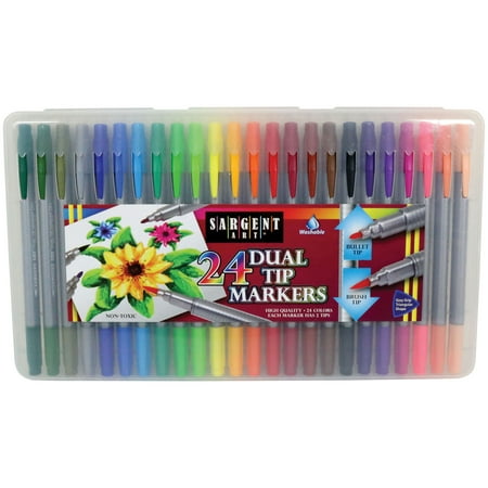 Dual Tap - Sargent Art - Dual Tip Markers, 24 Count