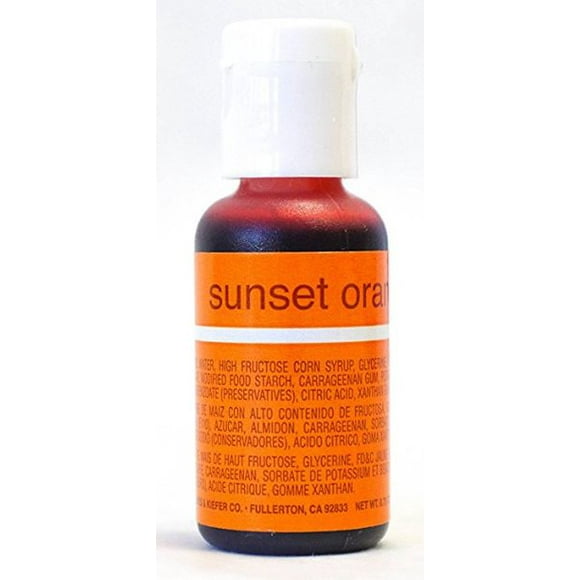 Chefmaster Liqua-Gel Food Colour - Sunset Orange, 0.75 oz