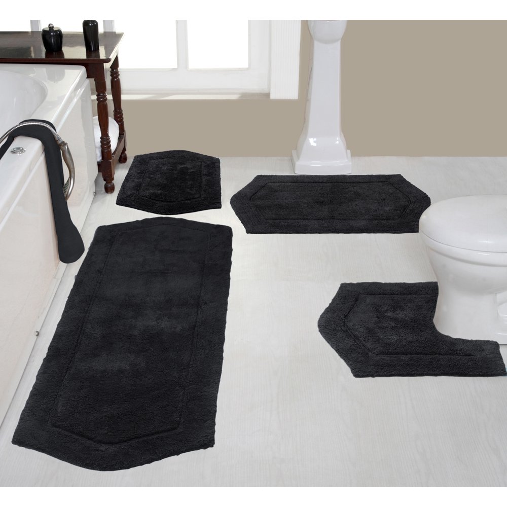 Home Weavers Waterford Collection Absorbent Cotton Soft Bathroom Rug