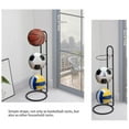 thumbnail image 2 of Toystoory Baloncesto Fútbol Voleibol Péndulo Estante de almacenamiento Soporte de almacenamiento de bolas de acero al carbono negro Organizador Almacenamiento y organización del hogar, 2 of 6