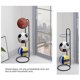 thumbnail image 3 of Ounissouiy Estante de baloncesto Estantes de almacenamiento de fútbol verticales Estantes de soporte de exhibición extraíbles de 3 niveles Almacenamiento y organización del hogar, 3 of 6