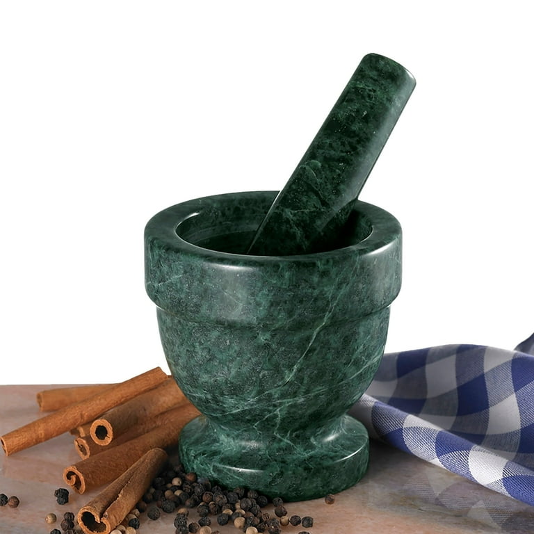 Fox Run 4 Green Marble Mortar and Pestle Set