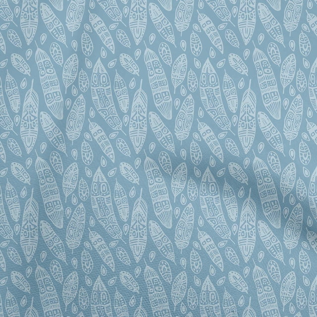 oneOone Rayon Light Blue Fabric African Craft Projects Decor Fabric Printed By The Yard 56 Inch Wide