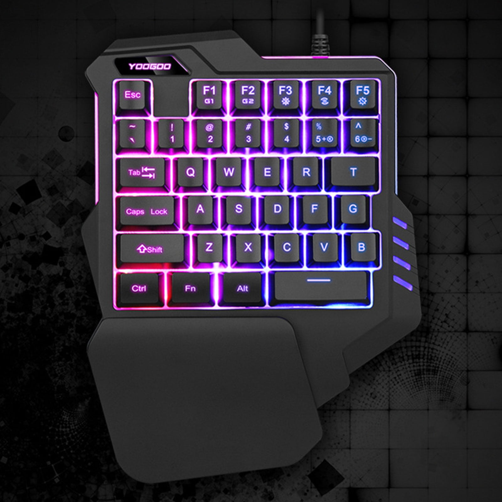 Mini Keyboard To.play Fortnite Eeekit One Hand Mechanical Gaming Keyboard Half Keyboard Small Gaming Keyboard For Fortnite Lol Pubg Csgo Rainbow Six Walmart Com Walmart Com