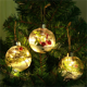 thumbnail image 2 of Bola LED navideña de 8 cm, adorno colgante para árbol de Navidad, luz colgante, bombilla transparente para fiestas navideñas, regalos para celebrar, 2 of 5
