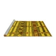thumbnail image 2 of Ahgly Company Machine Washable Indoor Rectangle Oriental Yellow Industrial Area Rugs, 5' x 8', 2 of 4