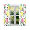 thumbnail image 2 of MYPOP Watercolor Pineapple Lemon Window Curtain Kitchen Curtain 26x39 inches (Two Piece), 2 of 3