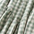 thumbnail image 4 of Gbsyewxs Skirts For Women Midi Skirt High Elastic Waist Plaid Pleated A Line Casual Women'S Skirts Green, 4 of 6