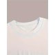 thumbnail image 3 of Women's Chic Fashion Lady Graphic T-Shirt - Casual Crew Neck, Short Sleeve, Cotton Knit Top, 200gsm, All-Season Wear, White with Black Print, 3 of 4