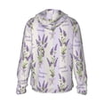 thumbnail image 3 of Fotbe Lavender Flowers Men's Women's UPF 50+ Sun Protection Jacket Hooded Cooling Shirt with Pockets Hiking Outdoor Performance-3X-Large, 3 of 9