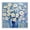 Bold Daisies Blue Bouquet, variant on Stupell Industries Contemporary Bold Blooms on Blue Black Floating Frame Canvas Art, 18 x 18, by Irena Orlov