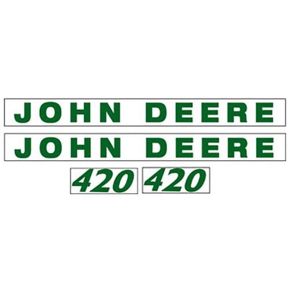 Hood Decal 420 fits John Deere 420 420 HJD420