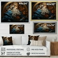 thumbnail image 4 of Designart "Sapphire Monarch Of Ancient Israel: Solomon'S Reign I" Christianity Floater Framed Canvas Art Print, 4 of 5