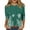 Green #155, variant on HaHaHappy Shirts Christmas Women Plus Size Vintage 3/4 Sleeve T-Shirts Christmas Snowflake Print Ugly Tunic Tops Crew Neck Funny Three Quarter Length Pullover Casual Blouses Deep Red XL