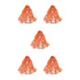 thumbnail image 3 of ZheElen Cloth Lightweight Portable Scarf Versatile For Wide Application And Easy Matching With Floral orange 5Set, 3 of 6