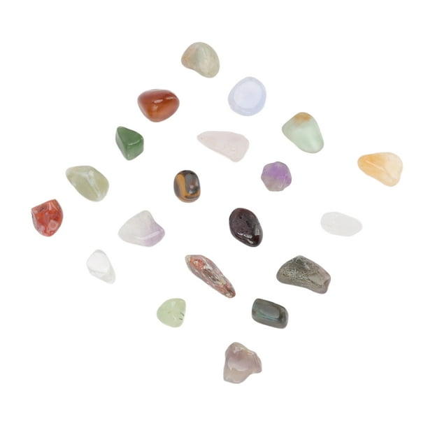 12 Galets pierres précieuses différentes pour collections