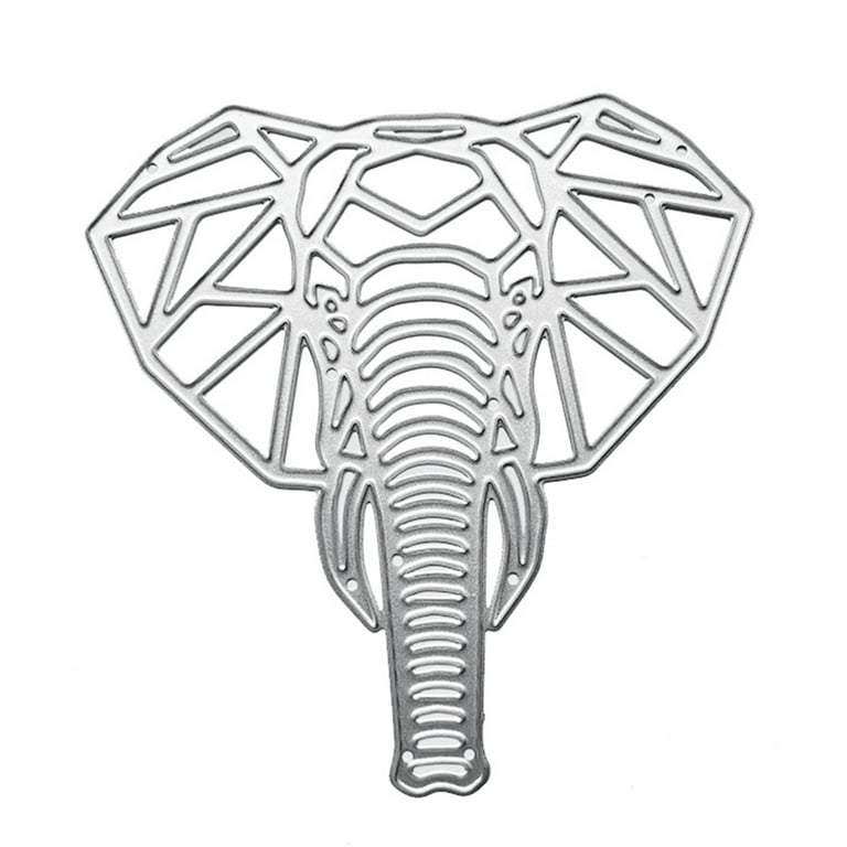 GENEMA Elephant Head Metal Cutting Dies Stencil DIY Scrapbooking Album  Paper Card Template Mold Embossing Craft Decoration - Walmart.com