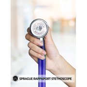 EMI Sprague Rappaport Dual Head Stethoscope Frosted Purple #112