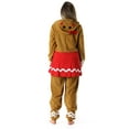 thumbnail image 5 of #followme Adult Christmas Onesie for Women Jumpsuit One-Piece Pajamas (Gingerbread Girl, X-Large), 5 of 5