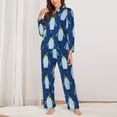 thumbnail image 2 of Haiem Beautiful King Penguin Pattern Pattern Women’s Long-sleeve Sleepwear,Sleepwear Set,2-piece Loungewear Set,Soft PJs Comfy Nightwear with Pockets-XX-Large, 2 of 7