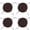 Coffee, variant on 4PC 15 Inch Round Chair Cushions with Ties, Indoor Outdoor Bistro Chair Cushion Pads Dining Chair Seat Cushions for Home Kitchen, Circular Seat Pads for Garden Patio Office