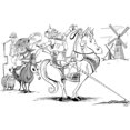 thumbnail image 2 of CafePress - Don Quixote -  Round Wood Ornament 4", 2 of 2