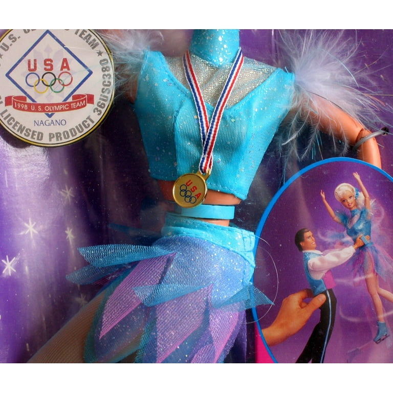 Barbie Nagano Olympic Skater with Wind Up Action 1997 Mattel