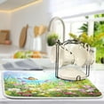 thumbnail image 5 of Wildflowers Dish Drying Mat, Absorbent Microfiber Pad Protector For Kitchen Counter Top Mat Dish Drainboard 16x18in Home Decor, 5 of 7