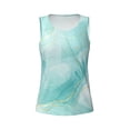 thumbnail image 4 of Haiem Blue Marble Workout Tank Tops for Women, Athletic Sports Slim-Fit Tank Tops, Compression Sleeveless Dry Fit Shirts,Athletic Shirt-Medium, 4 of 9