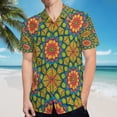 thumbnail image 5 of High Quality Hawaiian Shirts for Men Short Sleeve Aloha Beach Shirt Floral Summer Casual Button Down Shirts Blouses NTRMOZ, 5 of 7