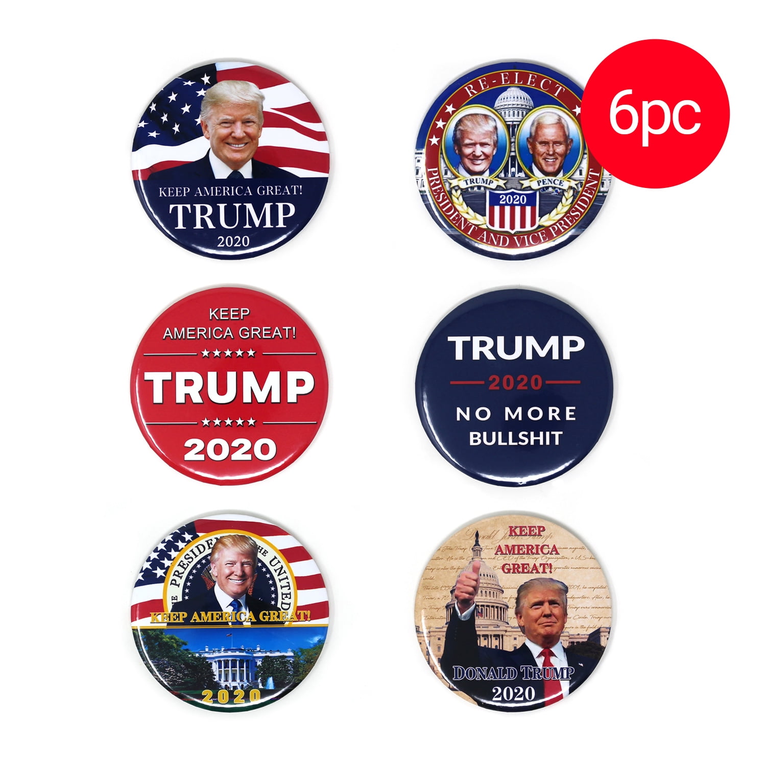 Re-Elect America's President Trump  2020 Presidential  Campaign Button 