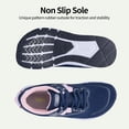 thumbnail image 5 of FefiYo Women's Wide Toe Box Orthotic Walking Shoes Arch Support Plantar Fasciitis Roseblue US 6, 5 of 7