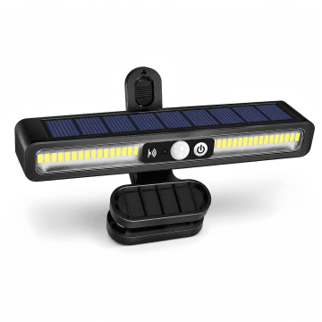 VOLIVO Clip-on Outdoor Solar Motion Sensor Light, 36 large LED Bulbs, 1W Power, 600 Lumens, Ideal for Camping, Tents, and Garages