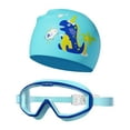 thumbnail image 1 of Gorro de natación para niños Gafas de natación Gafas de natación Gorro de silicona Gafas de natación para Azul, 1 of 9