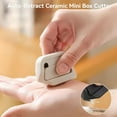 thumbnail image 2 of Auto-Retract Ceramic Mini Box Cutter, Magnetic Ceramic Box Cutter, Retractable Portable Cardboard Opener with Right Angle Groove, 2 of 6