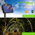 thumbnail image 2 of Guirnalda De Luces Solares Para Exteriores, Impermeable, Paquete De 2 Cada 72 Pies, 200 Ledes, Luces De Hadas Con Energía Solar Jormftte WRMH-404, 2 of 6