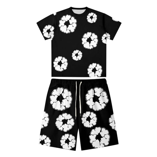 Playeras De Hombre Camiseta Informal De Verano De Manga Corta Con Cuello Redondo Y Estampado De Letras Y Caras Para Hombre