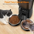 thumbnail image 5 of Automatic  Feeder and Water Dispenser Set, 5L/20 Cups Timed  Dry  Dispenser, 2L Cats Water Fountain for Drinking with Filter, 10s Meal Call, 20 Portions 6 Meals Per Day, 5 of 6