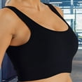 thumbnail image 4 of Women Sport Vest Seamless Detachable Chest Pads Slim Fit U Neck High Elastic Knitted Summer Camis Tank Top Lady Bottoming Inner Outer Wear Yoga Crop Top, 4 of 8