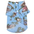 thumbnail image 1 of Camisa hawaiana para mascotas, transpirable, con estampado hawaiano de playa, para perros y gatos, talla XL, 1 of 14