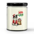 thumbnail image 3 of Santa is Coming Border Collie Merry Christmas Xmas Noel Truck Tree Soy Wax Candle Borders Dog Lovers Gifts Idea 16oz White Vanilla Candle - 02023, 3 of 5