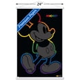 thumbnail image 3 of Disney Mickey Mouse - Rainbow Outline Wall Poster with Magnetic Frame, 22.375" x 34", 3 of 6