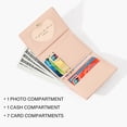 thumbnail image 3 of MINKUROW Small Cute Wallet for Girl Women Flower Tri-Fold Slim Wallets Cash Pocket PU Leather Card Holder Coin Purse with ID Window (YELLOW), 3 of 6