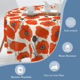 thumbnail image 4 of Red Poppy Flowers Round Tablecloth 60 Inch,Table Cloth Autumn Holiday Polyester Table Cover Decorative for Indoor Outdoor Kitchen Dining Party, 4 of 6