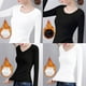 thumbnail image 2 of Ropa interior térmica de manga larga para mujer, camiseta con forro polar suave y micropolar, capa base cálida de invierno, 2 of 5