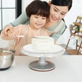 thumbnail image 1 of DEEPCRAFF 4Pcs White Cake Boards Round Paper Cake Display Trays for Party Desserts, 1 of 6