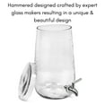 thumbnail image 3 of BirdRock Home 1.5 Gallon Hammered Glass Beverage Dispenser with Lid, 3 of 5