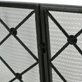 thumbnail image 6 of GDF Studio Chamberlain 3 Panelled 14.18 lbs Iron Fireplace Screen, Black, 6 of 9