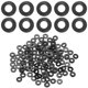 thumbnail image 1 of Uxcell 120-Pack M2 Arandelas Planas de Nylon 2mm ID 5mm OD 1mm Grosor Espaciador de Sellado Junta Anillo Negro, 1 of 6