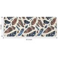 thumbnail image 7 of Blue and Brown Feather Pattern Kitchen Rug Mat,Kitchen Runner Rugs Non Skid Washable,Decorative Kitchen Floor Mats for Kitchen,Sink,Laundry,17"x47.2", 7 of 7